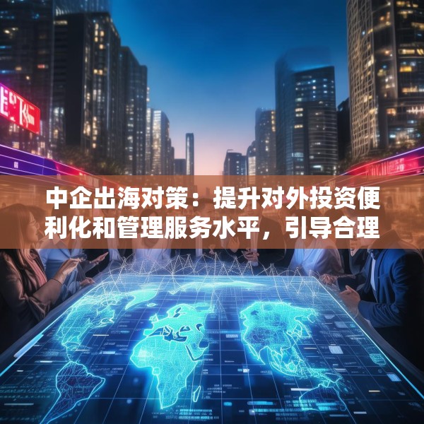 中企出海对策：提升对外投资便利化和管理服务水平，引导合理布局